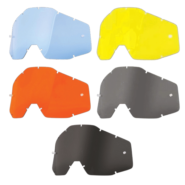 LENTES ÓCULOS 100% GERAÇÃO 1 / 100% FMF EDITION - STRATA ACCURI RACECRAFT COLORIDA