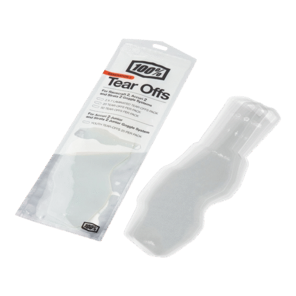 TEAR OFFS ÓCULOS 100% G2 - STRATA 2 ACCURI 2 RACECRAFT 2