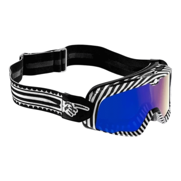 ÓCULOS 100% BARSTOW DEATH SPRAY STRIPES BLK/WHT - Image 4