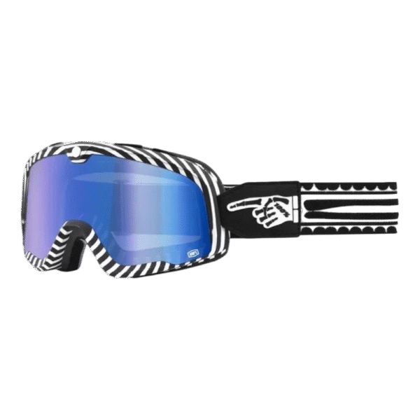 ÓCULOS 100% BARSTOW DEATH SPRAY STRIPES BLK/WHT