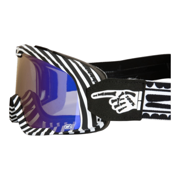 ÓCULOS 100% BARSTOW DEATH SPRAY STRIPES BLK/WHT - Image 5
