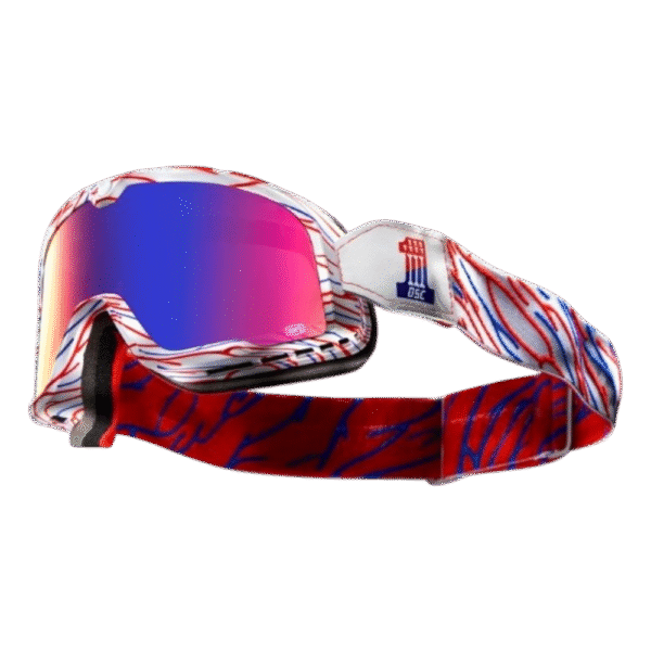 ÓCULOS 100% BARSTOW DEATH STRAY CUSTOM WHT/RED/BLU - Image 2