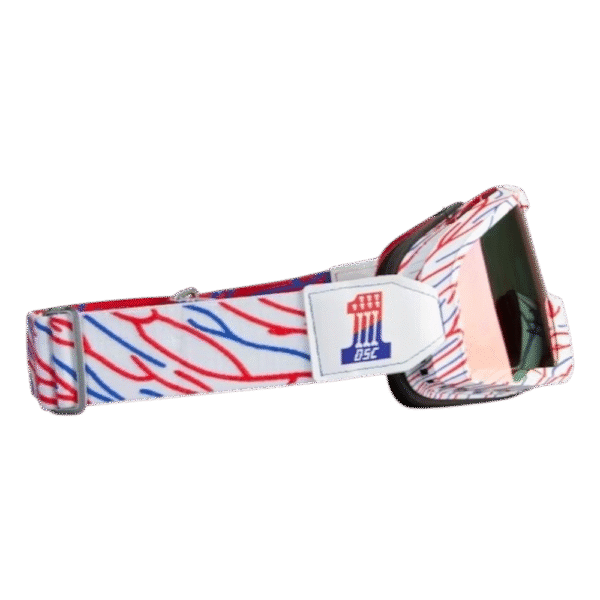 ÓCULOS 100% BARSTOW DEATH STRAY CUSTOM WHT/RED/BLU - Image 3