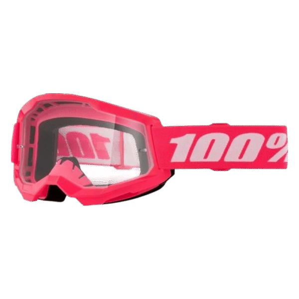 ÓCULOS 100% STRATA 2 M2 PINK FLUO/WHITE