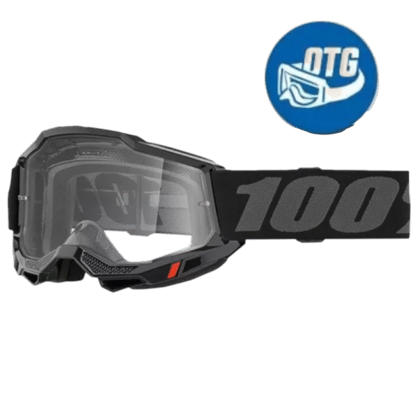 ÓCULOS 100% ACCURI 2 OTG BLK/DKGRY