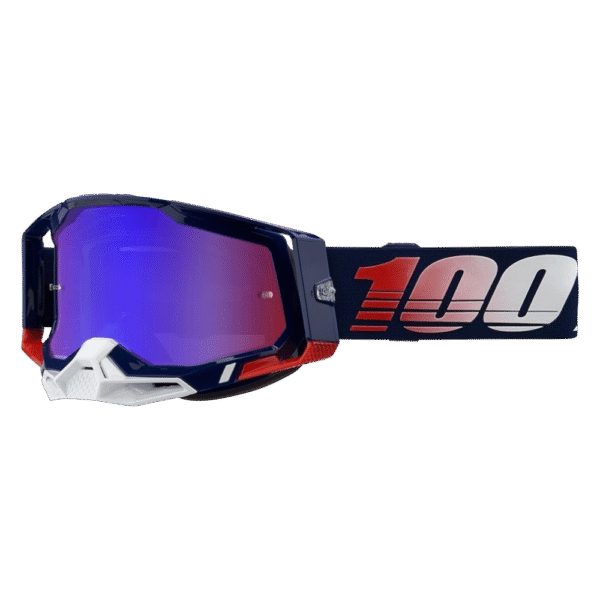 ÓCULOS 100% RACECRAFT 2 REPUBLIC DKBLU/RED/WHT
