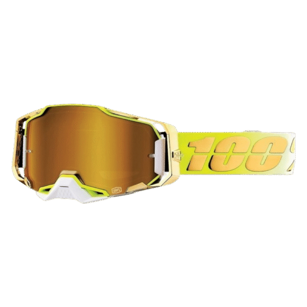 ÓCULOS 100% ARMEGA FEELGOOD YLWFLU/WHT/GLD