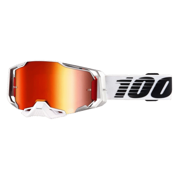 ÓCULOS 100% ARMEGA LIGHTSABER WHT/RED/BLK