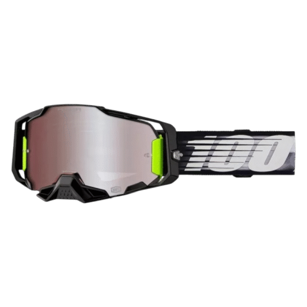 ÓCULOS 100% ARMEGA LIGHTSPEED HIPER X BLK/WHT