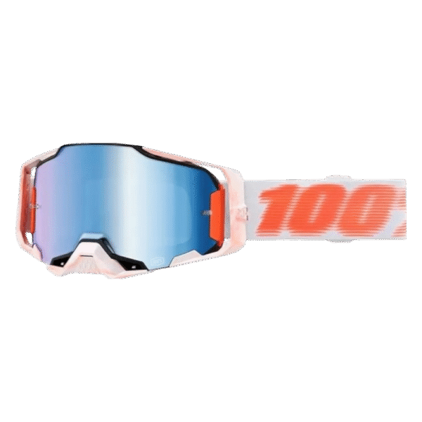 ÓCULOS 100% ARMEGA TUBULAR WHT/ORG
