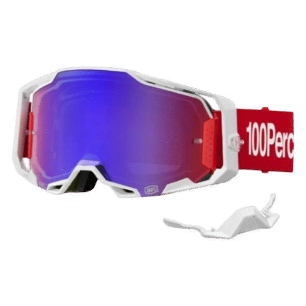 ÓCULOS 100% ARMEGA CORBIN WHT/RED - Image 3