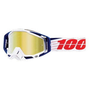ÓCULOS 100% RACECRAFT G1 BIBAL WHT/BLU/RED