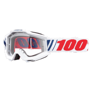 ÓCULOS 100% ACCURI G1 AF066 WHT/BLU/REDFLU