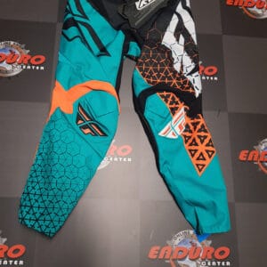 CALÇA FLY RACING KINETIC TRIFECTA GRNWTR/BLK/ORG