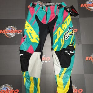 CALÇA ALPINESTARS TECHSTAR TEAL HOSE GRN/YLW/BLK/FSH