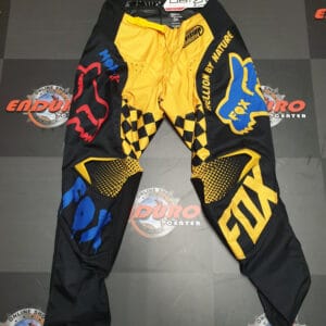 CALÇA FOX 180 CZAR RACE SPECIAL EDT BLK/YLW