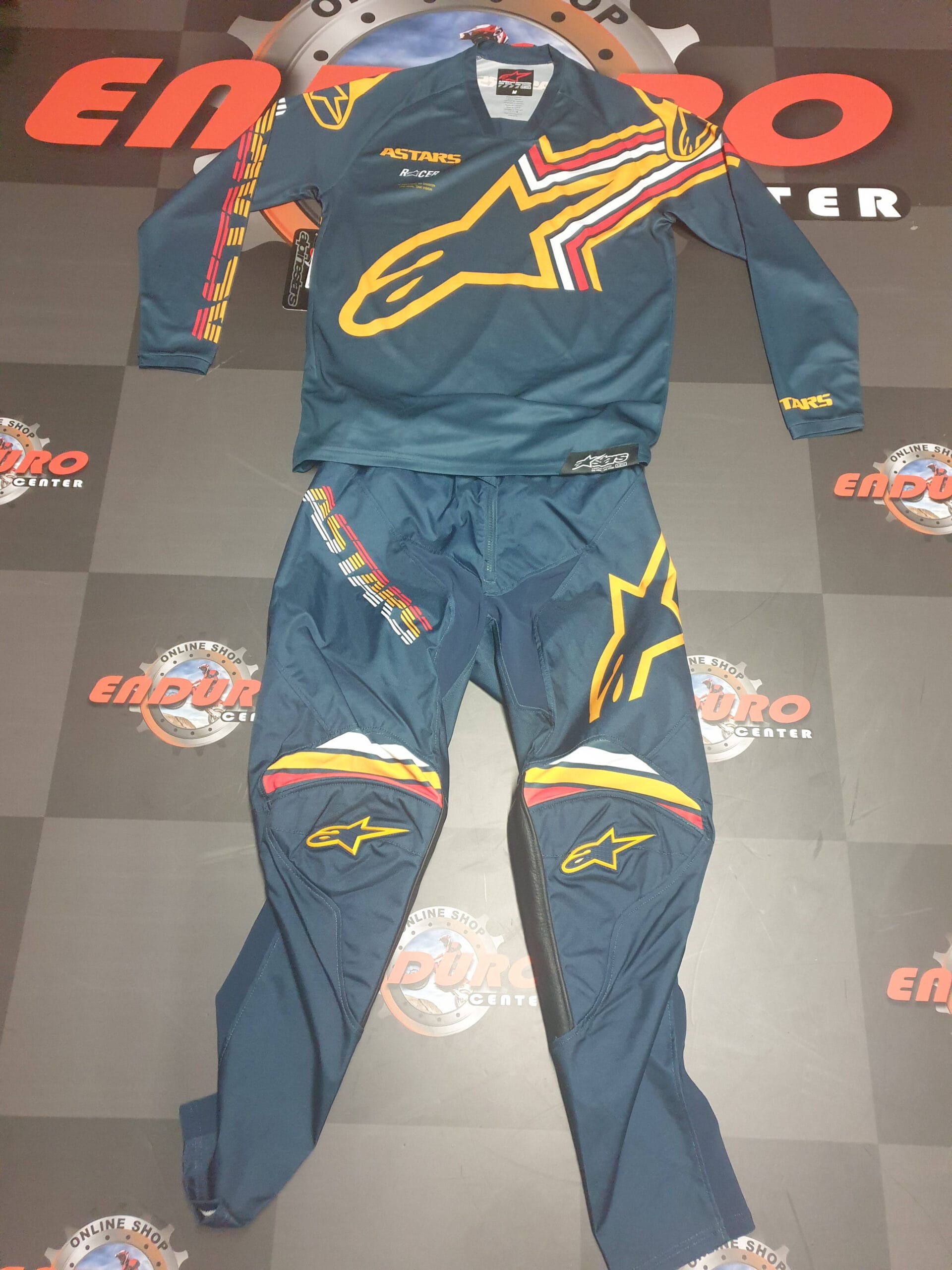 FATO ALPINESTARS RACER BRAAP BLUPTL/ORG 2 FATO ALPINESTARS RACER BRAAP BLUPTL/ORG - Image 2