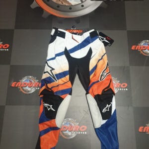 CALÇA ALPINESTARS TECHSTAR VENOM ORG/WHT/DKBLU/BLK