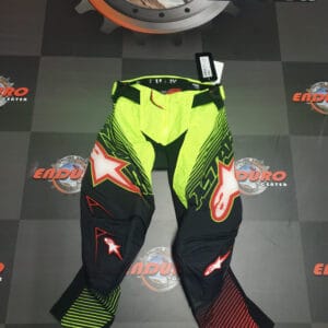 CALÇA ALPINESTARS TECHSTAR FACTORY BLK/YLWFLU/RED