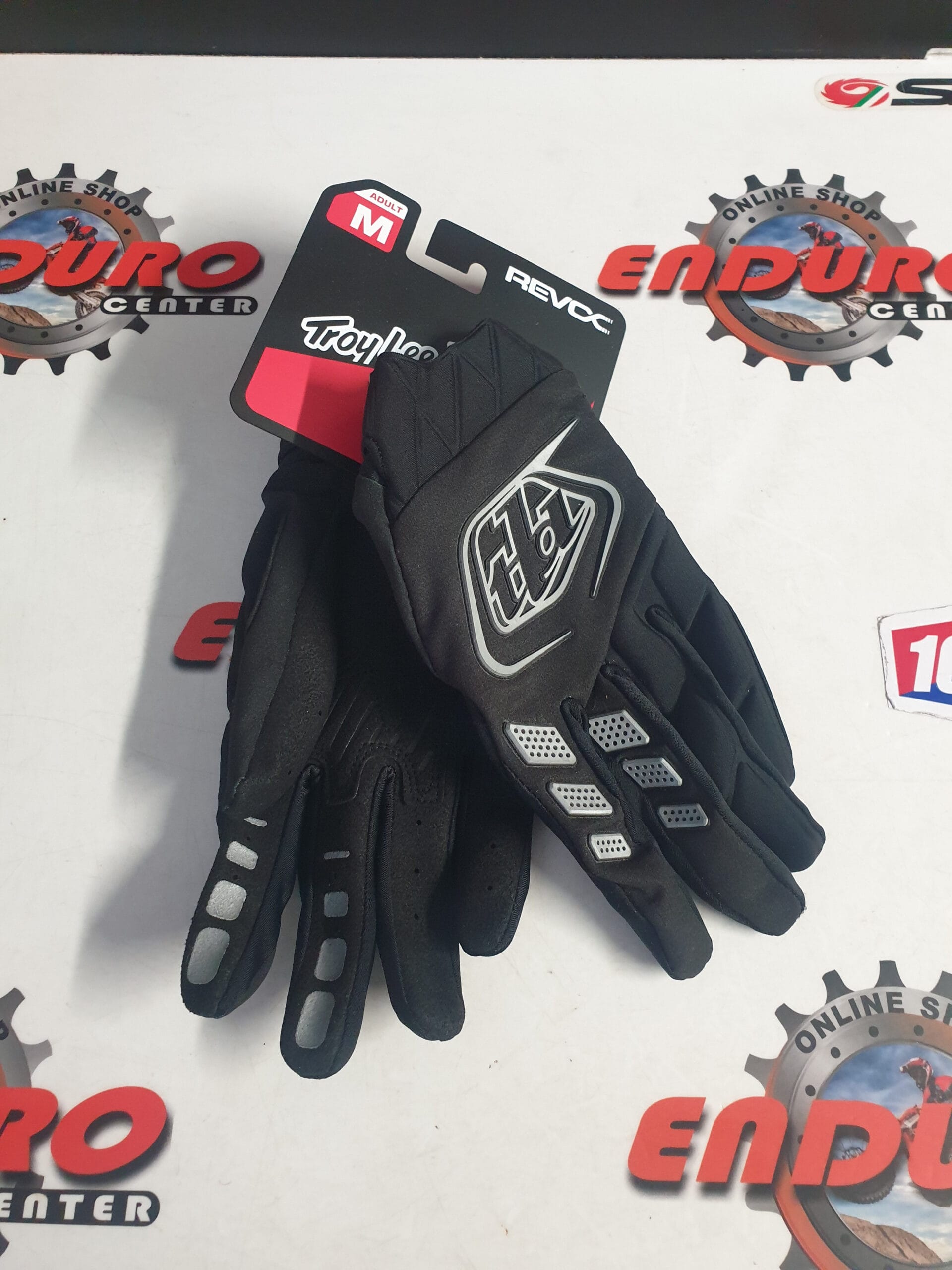 LUVAS TROY LEE DESIGNS REVOX BLK/GRY 2 LUVAS TROY LEE DESIGNS REVOX BLK/GRY - Image 2