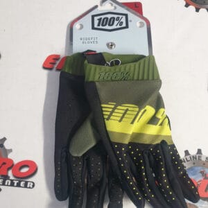 LUVAS 100% RIDEFIT ARMY GRNMLT/YLWFLU/BLK