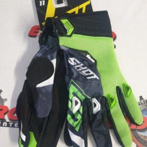 LUVAS SHOT DEVO SQUAD GRNFLU/BLK/WHT
