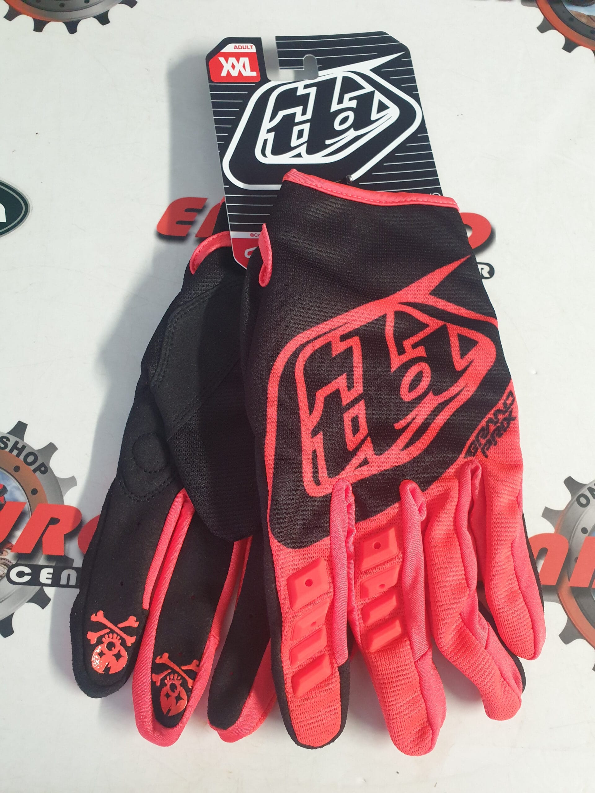 LUVAS TROY LEE DESIGNS GP GLOVE BLK/ORGFLU 2 LUVAS TROY LEE DESIGNS GP GLOVE BLK/ORGFLU - Image 2