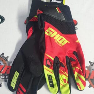 LUVAS SHOT DEVO VENTURY BLK/REDFLU/YLWFLU