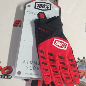 LUVAS 100% AIRMATIC RED/BLK