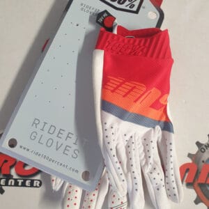 LUVAS 100% RIDEFIT RED/ORG/WHT