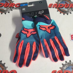 LUVAS FOX 180 OKTIV AQUA BLU/ORG