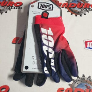 LUVAS 100% RIDEFIT KORP RED/DKBLU