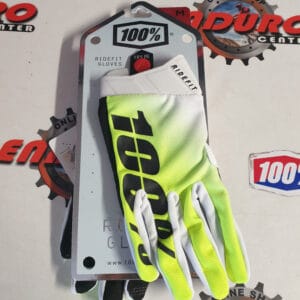 LUVAS 100% RIDEFIT KORP YLWFLU/WHT