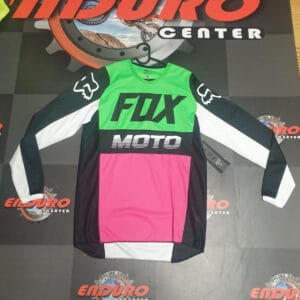 CAMISOLA FOX 180 FYCE BLK/GRN/FSH/WHT