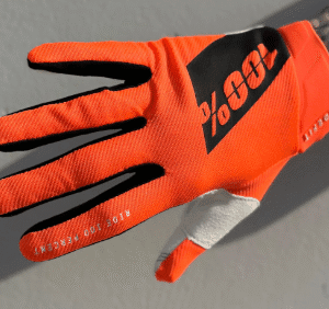 LUVAS 100% RIDEFIT ORGFLU/WHT