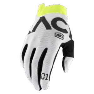 LUVAS 100% ITRACK RACR WHT/BLK/YLWFLU
