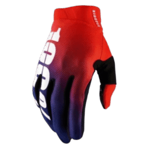 LUVAS 100% RIDEFIT KORP RED/DKBLU