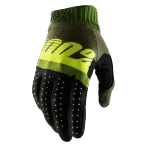 LUVAS 100% RIDEFIT ARMY GRNMLT/YLWFLU/BLK