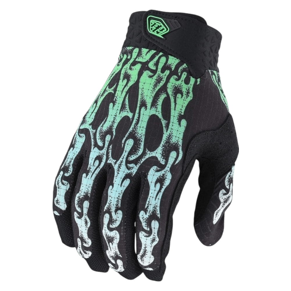LUVAS TROY LEE DESIGNS AIR SLIME HANDS BLK/GRNFLU 1 LUVAS TROY LEE DESIGNS AIR SLIME HANDS BLK/GRNFLU