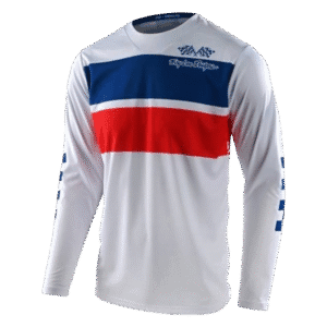 CAMISOLA TROY LEE DESIGNS GP AIR RACING STRIPE WHT/BLU/RED