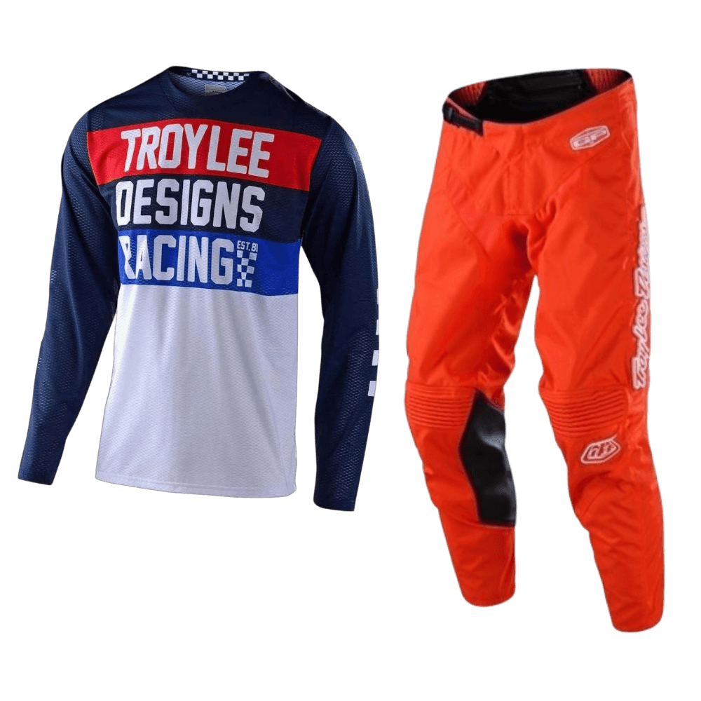 FATO TROY LEE DESIGNS GP MONO AIR CONTINENTAL ORGFLU/DKBLU/WHT 1 FATO TROY LEE DESIGNS GP MONO AIR CONTINENTAL ORGFLU/DKBLU/WHT