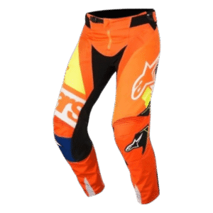CALÇA ALPINESTARS TECHSTAR FACTORY ORGFLU/WHT/YLW/BLK