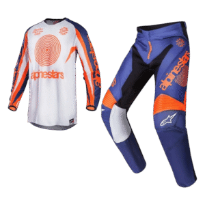 FATO ALPINESTARS RACER BRAAP SERIE INDIANAPOLIS DKBLU/ORG/WHT