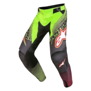 CALÇA ALPINESTARS TECHSTAR FACTORY BLK/YLWFLU/RED
