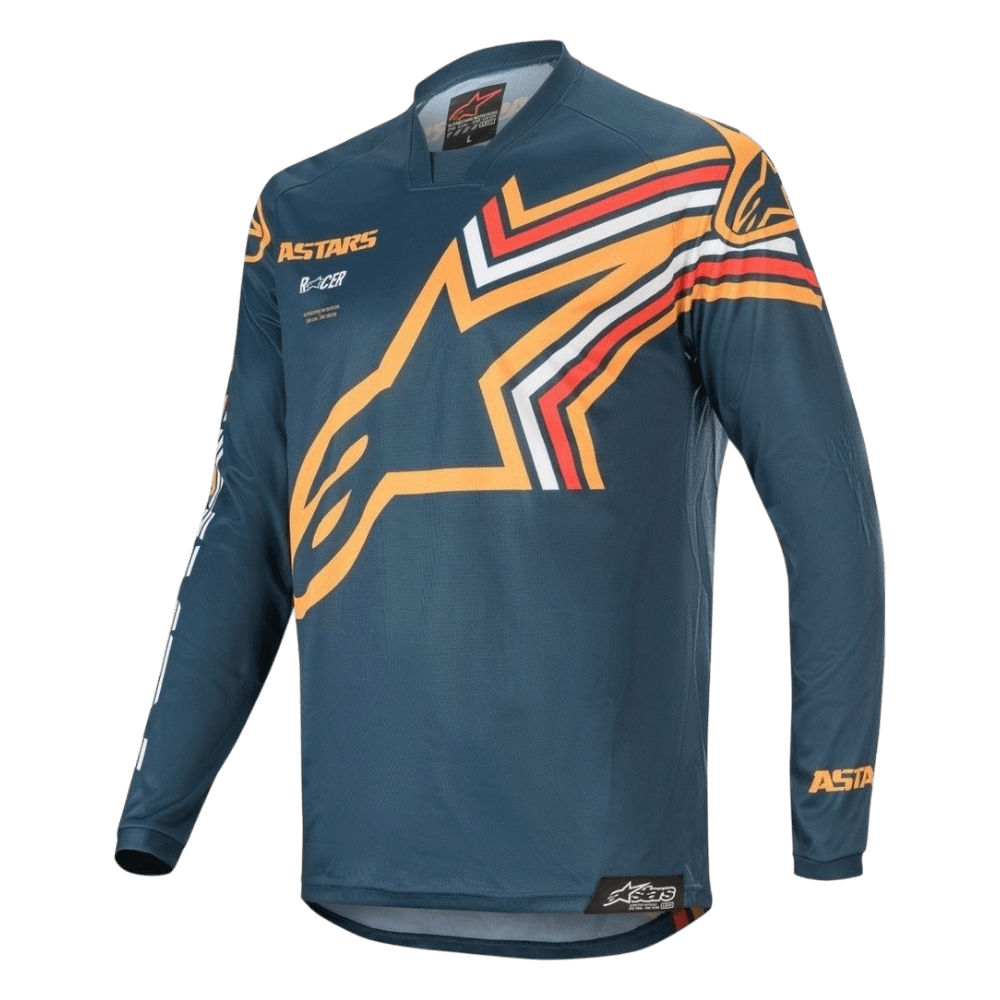 FATO ALPINESTARS RACER BRAAP BLUPTL/ORG 3 FATO ALPINESTARS RACER BRAAP BLUPTL/ORG - Image 3