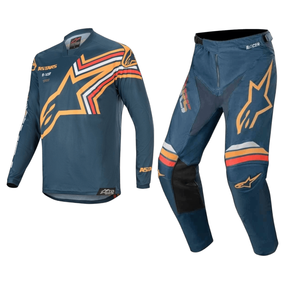 FATO ALPINESTARS RACER BRAAP BLUPTL/ORG 1 FATO ALPINESTARS RACER BRAAP BLUPTL/ORG