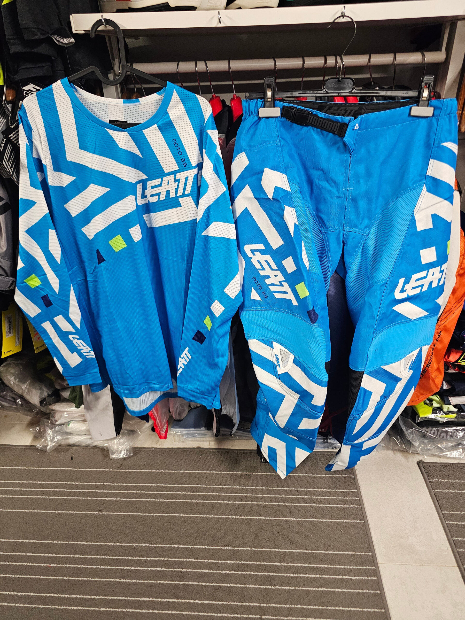 FATO LEATT MX GPX 3.5 CYAN LTBLU/WHT 4 FATO LEATT MX GPX 3.5 CYAN LTBLU/WHT - Image 4
