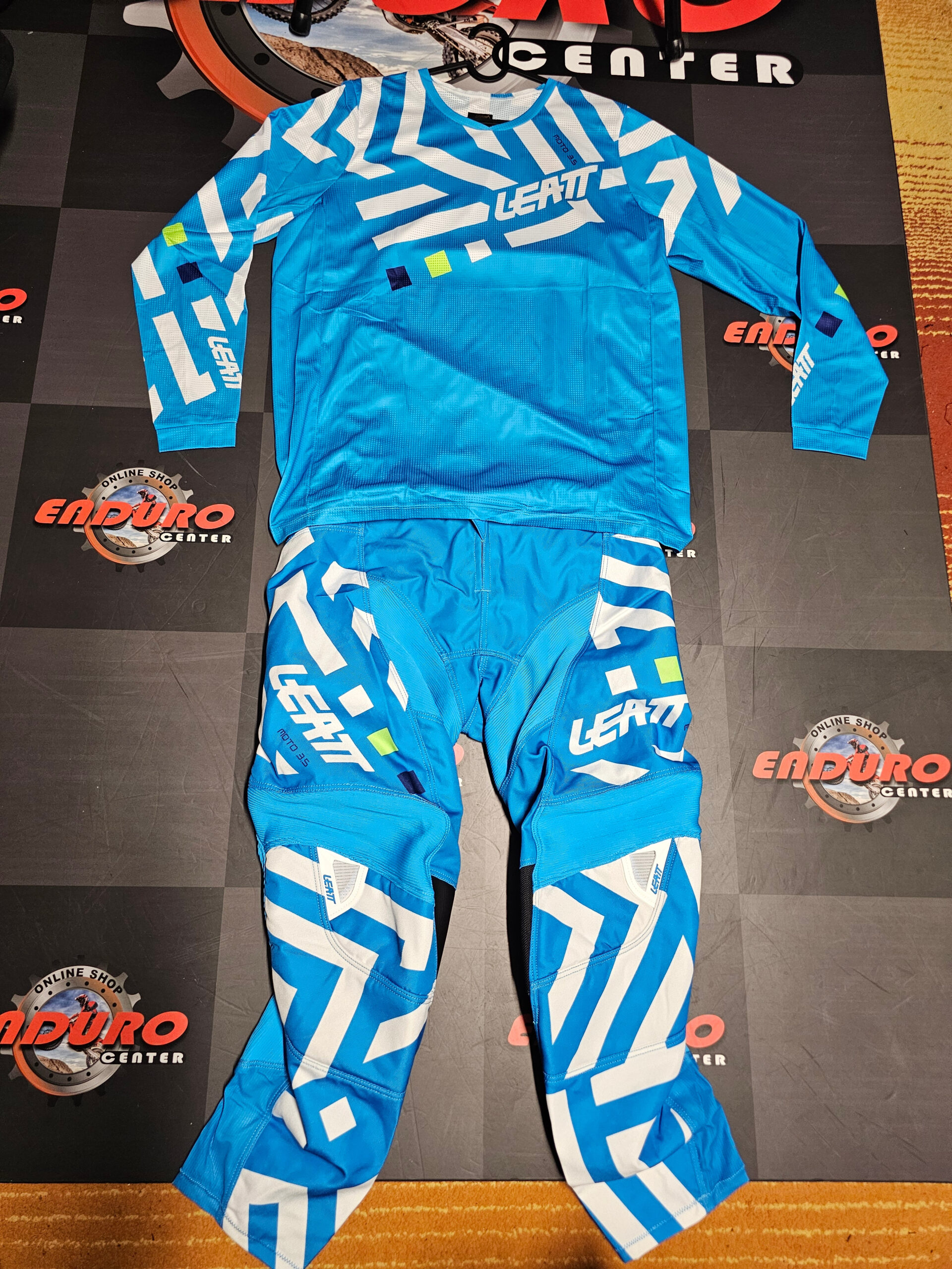 FATO LEATT MX GPX 3.5 CYAN LTBLU/WHT 2 FATO LEATT MX GPX 3.5 CYAN LTBLU/WHT - Image 2