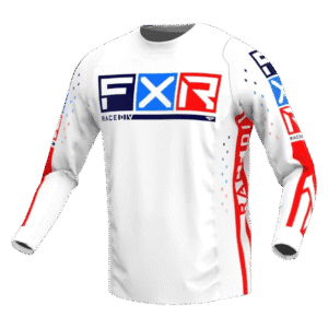 CAMISOLA FXR PODIUM PRO MX LTD ETD WHT/RED/BLU