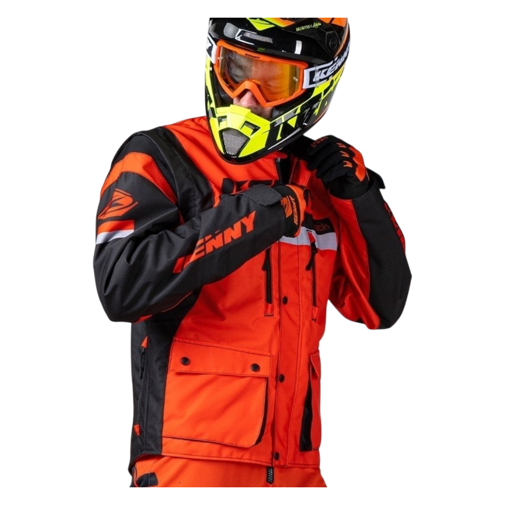 CASACO KENNY TRACK ORGFLU/BLK 4 CASACO KENNY TRACK ORGFLU/BLK - Image 4